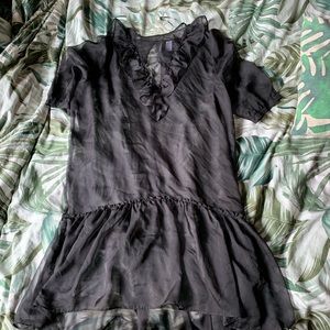 Sheer chiffon dress